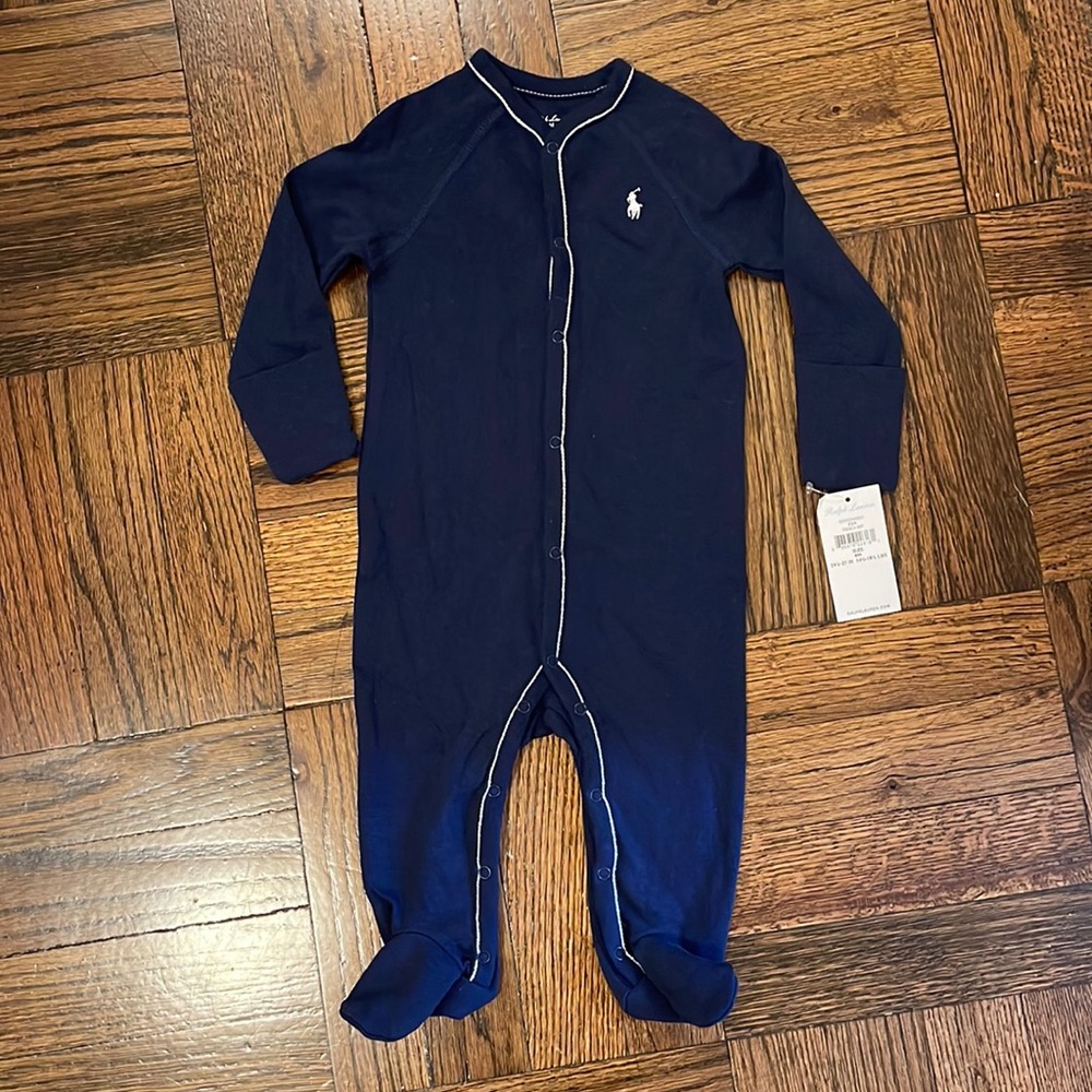 Ralph Lauren Baby Boys Cotton Coverall - 6M NWT